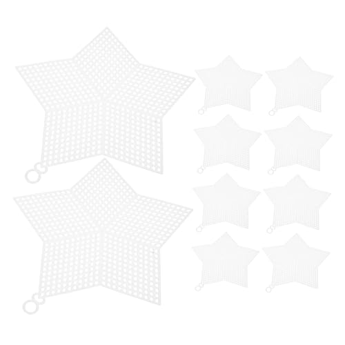 Angoily 10pcs Plastic Mesh Sheets DIY Supplies for Bag DIY Material Woven Wire Mesh Sheets Plastic Grid