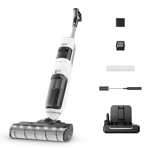 Rowenta X-Clean 5, Aspiradora Fregona Eléctrica Sin Cable, Blanco