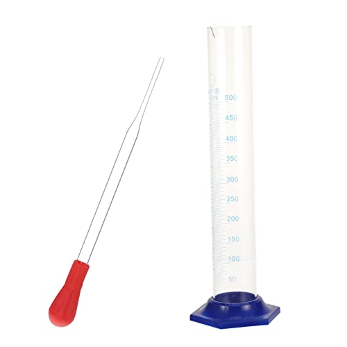 Probeta de vidrio con gotero Amosfun de 2 piezas para lograr mediciones precisas sin errores