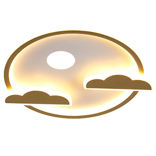 Plafonnier nuage LED pour apaiser les yeux de vos enfants grâce à la lumière réglable 37W