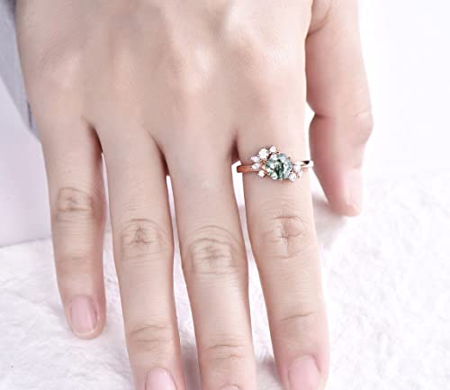 1CT-Natural-Moss-Agate-Ring-Vintage-Green-Moss-Agate-Engagement-Rings-Hexagon-Cluster-Engagement-Ring-Sterling-Silver-Wedding-Gift-For-Women