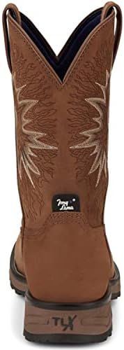 Tony Lama Men's Boom Saddle Cowhide Pull On Soft Western Work Boot Round Toe Tan 12 EE US | Image 4