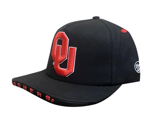 Dyme Lyfe Mens Oklahoma Sooners Sketch Snapback Hat OSFM Black