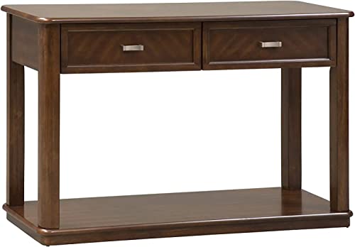 Pemberly Row Transitional Wood Sofa Table In Dark Brown #TOP4