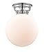 Innovations 623-1F-PC-G201-10-LED X-Large Beacon 1 Light 12 inch Flush Mount, Polished Chrome