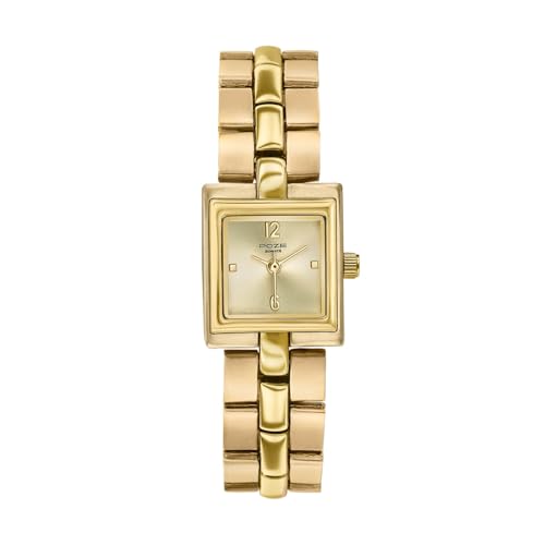 Image of Sonata Poze 8 Quartz Analog with Gold Dial IPG Alloy Strap Watch for Women - SP80171YM01W