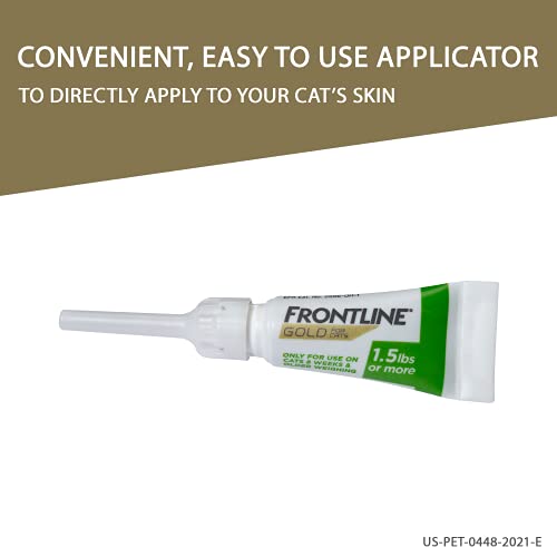 Frontline Gold For Cats Flea & Tick Treatment (Cats Over 1.5 Lbs.) 6 Doses #TOP4