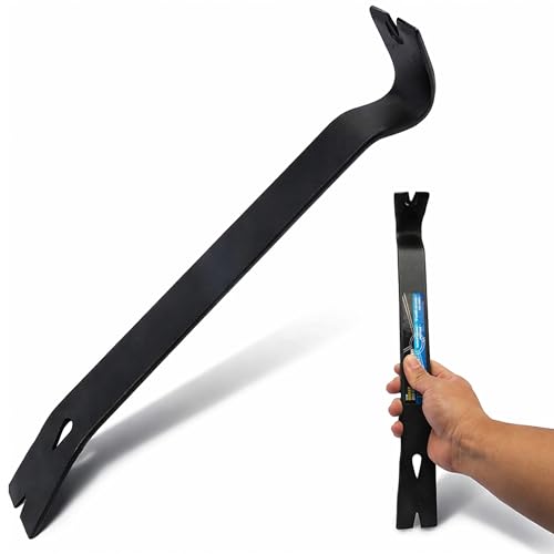380mm Induction Hardened Pry Bar Durable Steel Construction with High-Leverage Head for Prying Pulling and Scraping in Tight Spaces