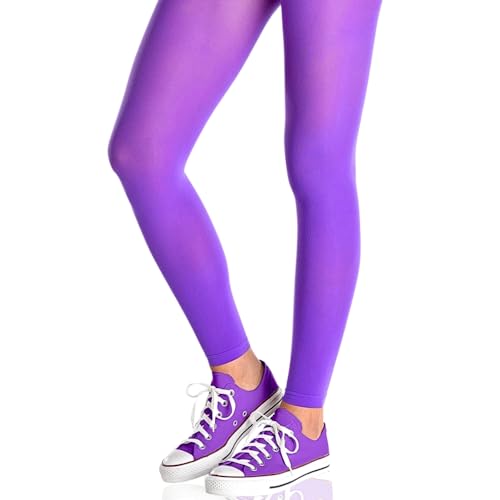 Purple Footless Tights - Adult - Soft, Stretchable, Stylish