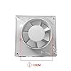 A2ZWORLD Ventola di Aspirazione Efficiente 19W 240m3/h 34dB, 180X180mm, Foro 120mm, Profondità 100mm, Aspiratore da Muro per Bagno, Cucina, 230V 50Hz