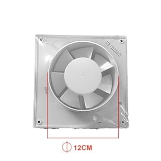 A2ZWORLD Ventola di Aspirazione Efficiente 19W 240m3/h 34dB, 180X180mm, Foro 120mm, Profondità 100mm, Aspiratore da Muro per Bagno, Cucina, 230V 50Hz