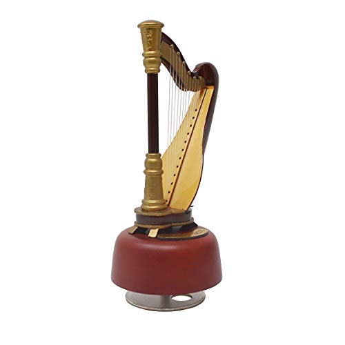 Kingpoint Harp Rotating Music Box Instrument Gift Accessories Mini Home Best Gift #TOP1