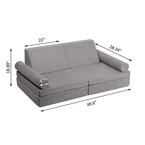 Betterhood Play Couch Sofa For Kids Imaginative Furniture Play Set For Creative Kids,Toddler To Teen Bedroom Furniture,Girls And Boys Playroom Sofa Medium #TOP2