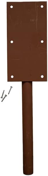 S&K Dock Plate for Quad Tel and Pulley Martin Poles Steel Dock Mount Adapter for Purple Martin House Poles, Dock or Deck Mounting Plate for Telescoping and Pulley Pole Systems, Made in USA