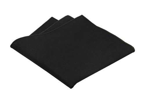 Image of Mens Linen Tie Set - Solid Necktie with Pocket Square