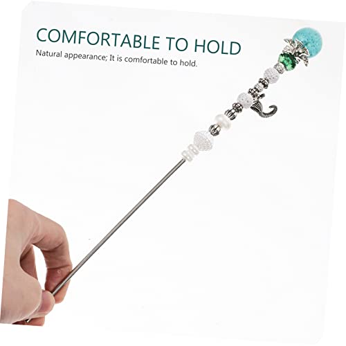 4 peças de varinhas azuis de fada para vara e ornamento decorativo infantil decoração arte presente