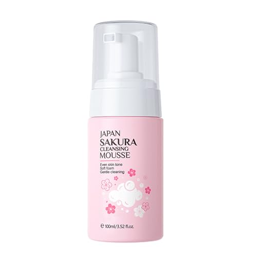 Jabón facial espumoso, 100 ml, limpiador facial hidratante para la piel seca, productos de belleza para el hogar, dormitorio, viajes de negocios, viajes, vacaciones Samuliy