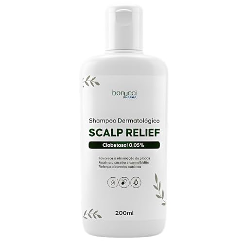 Scalp Relief Shampoo Clobetasol 0,05% Dermatológico Alta Potência Controle da Psoríase e Dermatites do Couro Cabeludo 150ml Coceira