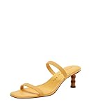 Katy Perry Shoes Women's Leilei Stretch Kitten Heel Sandal Heeled, Pineapple, 8.5