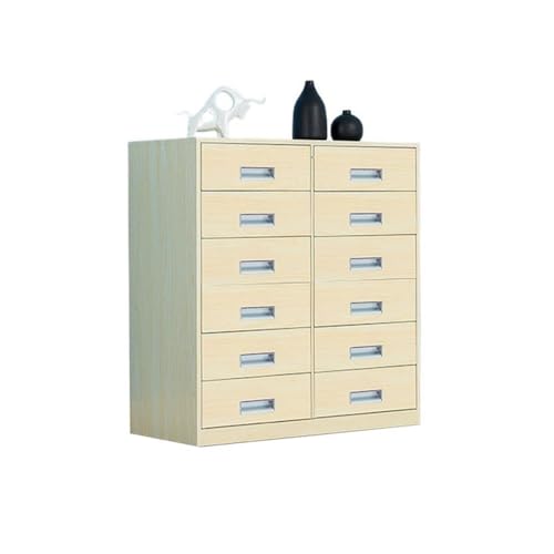 Armario de almacenamiento multifuncional de 6 capas, archivador de metal de gran capacidad para el hogar y la oficina, color beige, gabinete con cajones para archivos de datos y suministros