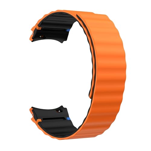 [XGYOMVB] Watch FE/ 7�p�����o���h�AWatch 6/5/4 Classic�p(Orange black,Galaxy 6 5 4 3)