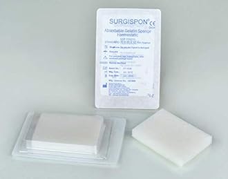 Haemostatic Gelatin Sponge Gelfoam Hemocollagene 20 pcs (70X50X10 mm)