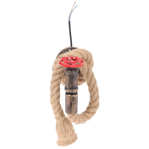 Decoración vintage con base de cuerda y tubería para restaurante