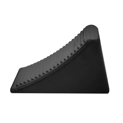 SECFOU Cuneo Fermo Ruota Triangolare in Gomma per Camper e Rimorchi Antiscivolo e Robusto Supporto Affidabile per Pendenze Accessorio Campeggio Portatile e Facile da Installare