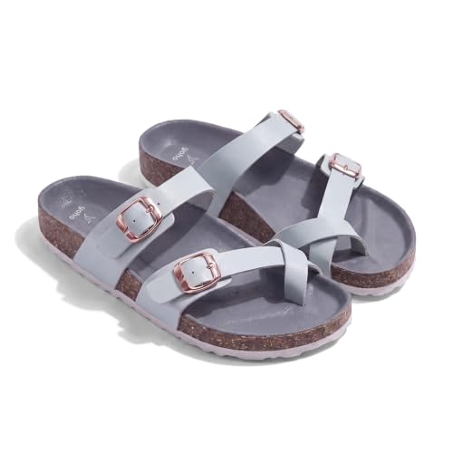 Image of YOHO Snug Sunday Toe Strap Sandals for Women | Designer Upper, Stylish & Comfortable Orthopedic | Office, Summer, Beach, Casual Wear Flats for Ladies /Girls