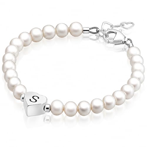 Image of Baby Crystals White Pearl Bracelet for Girl | Birthday Gift | Girl Jewelry