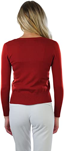 Image of ToBeInStyle Women's Long Sleeve Button Down V-Neck Cardigan
