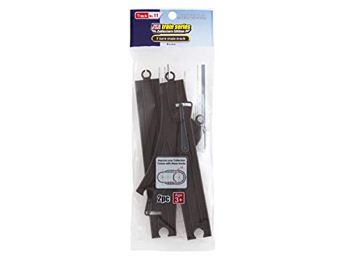 LEC U.S.A. Train Series Battery Operated Train Accessory - Track No. 11 Y-Turn Train Track Brown - 8Piece