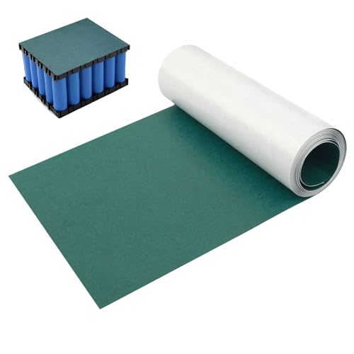 Image of Electrical Insulating Adhesive Paper 200mm(7.9in) Width 3M Length Self Adhesive, Battery Pack Insulator Film Gasket for 18650 21700 26650 Battery Pack, 0.2mm Thickness, Green