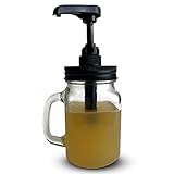 Ahki Illu Sirup-Spender mit 500ml Fassungsvermögen und gratis Label-Set, Kreide-Stift, Sirup-Rezept geeignet für Honig, Öl, Seife uvm