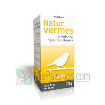 Avizoon natur Vermes 50 gr, (100% Natural Product that eliminates the majority of Intestinal Parasites). For birds