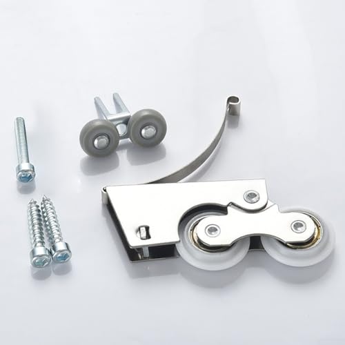 Roulette coulissante en fer pour porte coulissante - Raccords silencieux - Rail de quincaillerie pour porte d'armoire