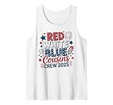 Red White And Blue Cousin Crew 2025 Matching Family 4th July Tank Top
