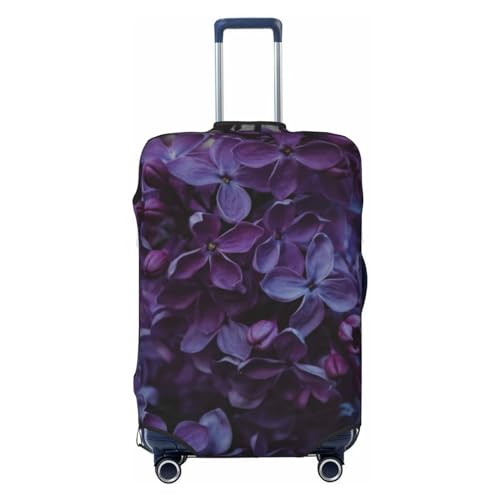 Lilac Luggage Cover Washable Elasticated Luggage Covers for Suitcase tsa Approved Stylish Dust and Scratch Resistant Luggage Case Protector for Kids and Adults -