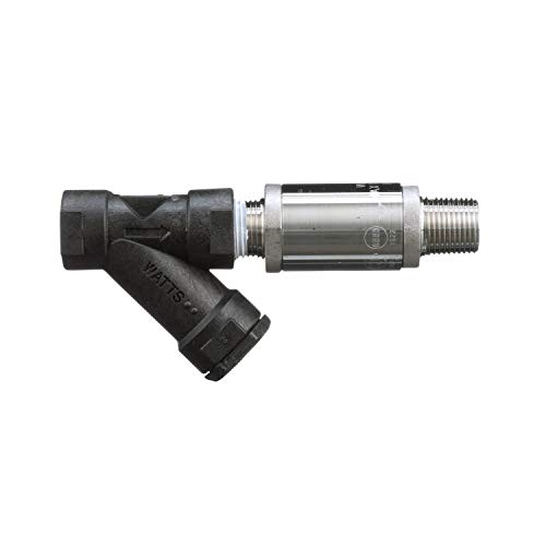 Watts SD-3 Series 3/8" Stainless Steel Dual Check Valve Backflow Preventer for Beverage Machine, Male NPT Inlet x Male NPT Outlet, Atmospheric Vent, Wye Strainer, Vertical or Horizontal Install