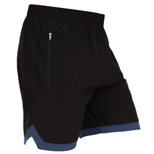 Image of Sports Shorts for Men, Athletic Running & Gym Shorts with Zip Pocket, Regular Fit Training Shorts