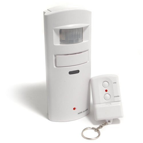 UniquExceptional MA30RcR Motion Detector Alarm with Rolling Code Remote Control (White)