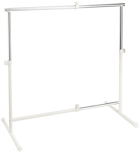 Yamazen OBM-SS (IV) Mini Hanger Rack, Width 23.2-38.2 x Depth 17.7 x Height 20.9-32.7 inches (59-97 x 45 x 53-83 cm), Load Capacity: 8.8 lbs (4 kg), Width and Height Adjustable,