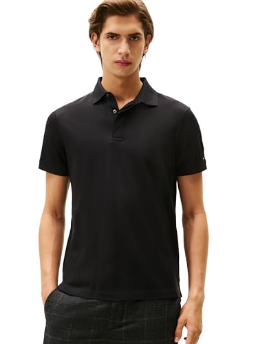 Image of Tommy Hilfiger Men's Short Sleeve Casual Polo Shirts in Regular Fit with Hidden Placket Design