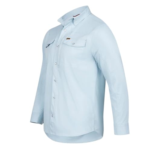 Men's Long Sleeve Stockyard Pearl Snap Shirt, Breathable Button-Down Western Shirt for Men2