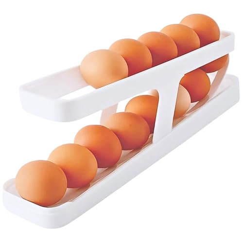 Porta Ovos 35cm Para 12 Ovos Geladeira Dispenser Automático 2 Doi...