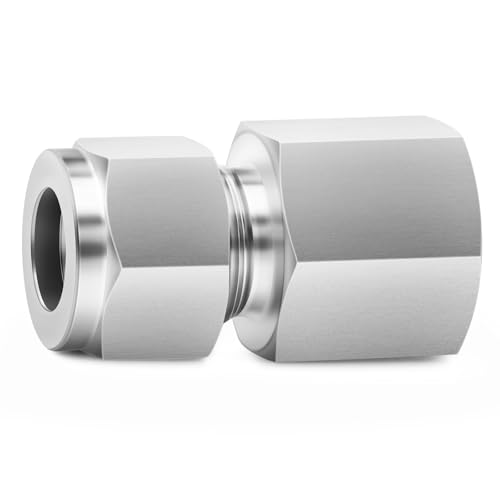 Image of ChillWaves 304 Stainless Steel Compression Tube Fitting, 1 inch OD x 3 /4 inch NPT Female Compression Union Connector(1-PACK)