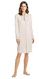 Hanro Natural Comfort Durchgeknöpftes Nachtkleid, Länge 100cm Damen