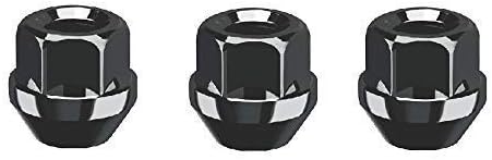 20 x Black Wheel Nuts I Nut for Steel Wheels I Taper Seat Open I M12x1, 5 SW19 I for fo Models