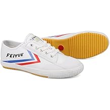 FEIYUE Fe Lo 1920 Vegan Leather or Recycled Canvas Training Shoes, Unisex Low Top Great Sneakers for Martial Arts, Parkour, Lifting, and Great for Every Day Casual Wear