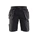 Blaklader 14941330 Shorts de service avec poches à ongles, Noir/jaune, taille C56